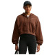 Nike Γυναικεία ζακέτα Studio Fleece Oversized Cropped Full-Zip Hoodie